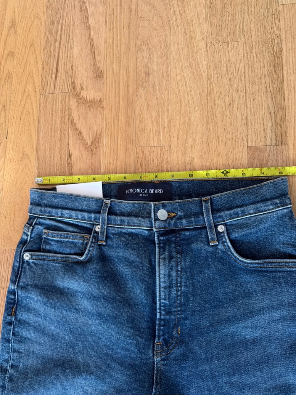 NWT Veronica Beard Beverly Skinny Flare High Rise Jeans Sz 30 Rebel Blue